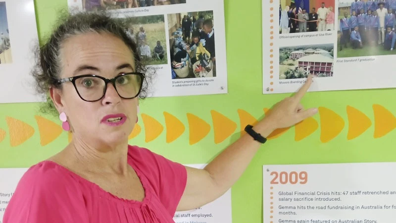 
Australian teacher Gemma Sisia experienced horrific conditions facing children in Uganda in the 1990s and promised to do something for children. 
