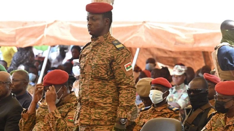 
Burkina Faso coup leader Captain Ibrahim Traore