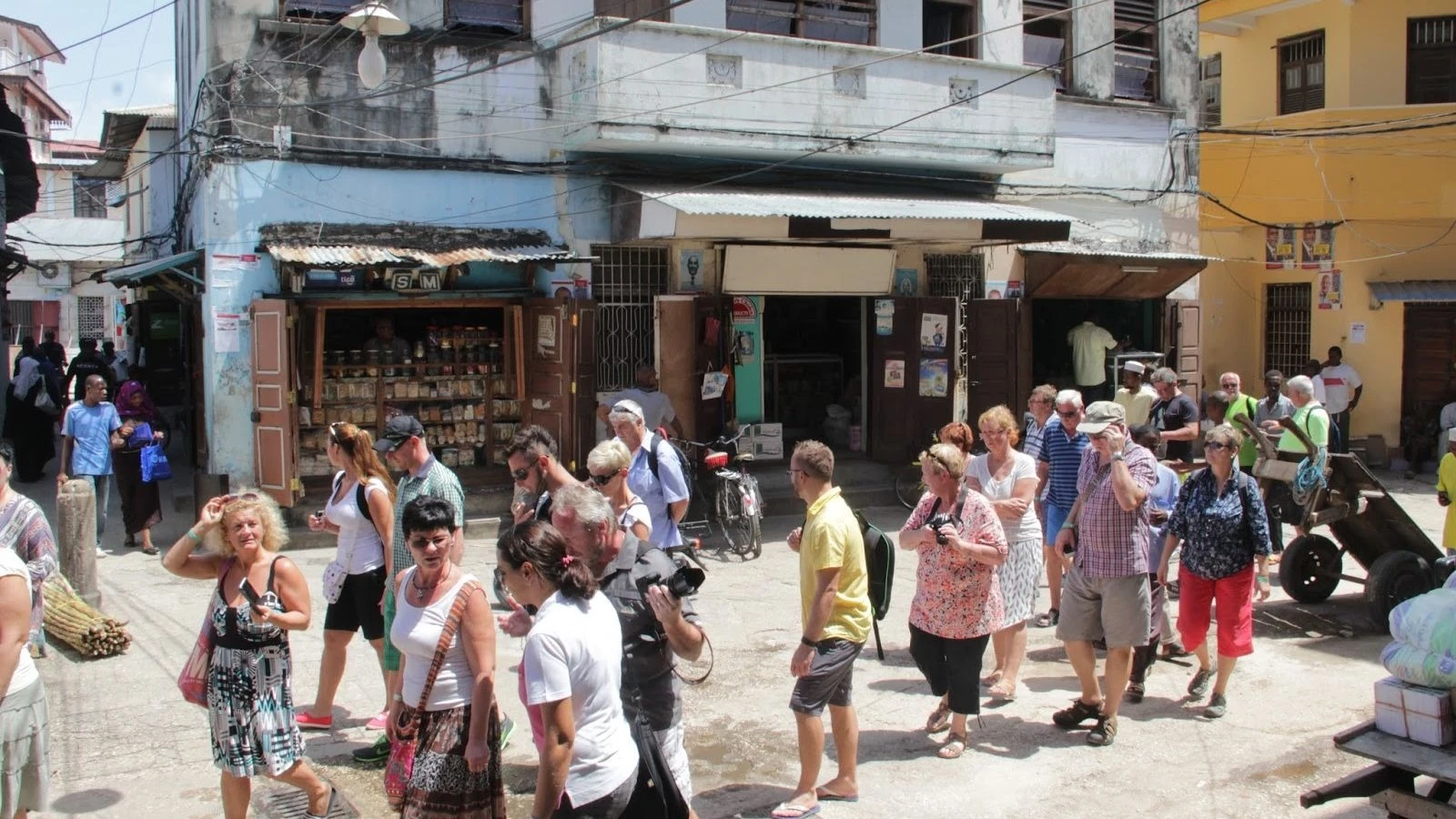 Tourists in Zanzibar