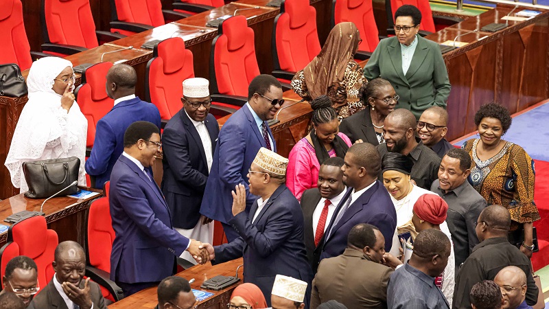 Prime Minister Kassim Majaliwa bids farewell to legislators in Dodoma city yesterday shortly after adjourning an ordinary meeting of the National Assembly to January 28, 2025.