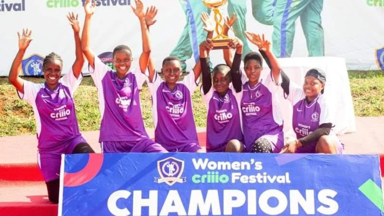 Cricketers forming Team Kiondo jubilate with silverware upon the conclusion of the 2024 Women’s Criiio Cricket Festival in Morogoro recently.