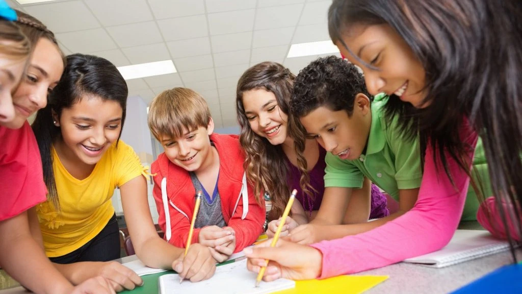 Children in the class