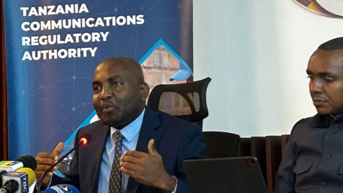 Home Affairs Minister Hamad Yusuph Masauni speaks during a stakeholder meeting on cybercrime with Information and ICT Minister Jerry Silaa in Dar es Salaam on Friday, November 22, 2024.