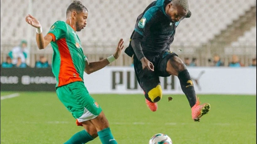 Young Africans attacking midfielder Pazome Zouzoua pictured in action on Saturday during the CAF Champions League Group A match against MC Alger at Stade 6 Juiliet in Algiers. MC Alger won 2-0.