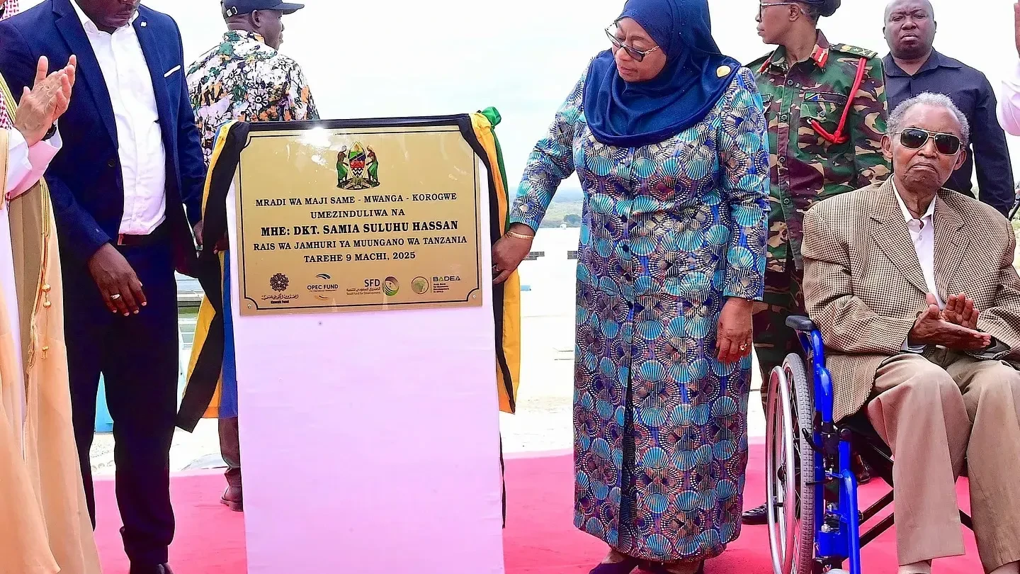 Rais Dk. Samia Suluhu Hassan Amezindua Mradi wa Maji Same-Mwanga-Korogwe, leo, Machi 9, 2025