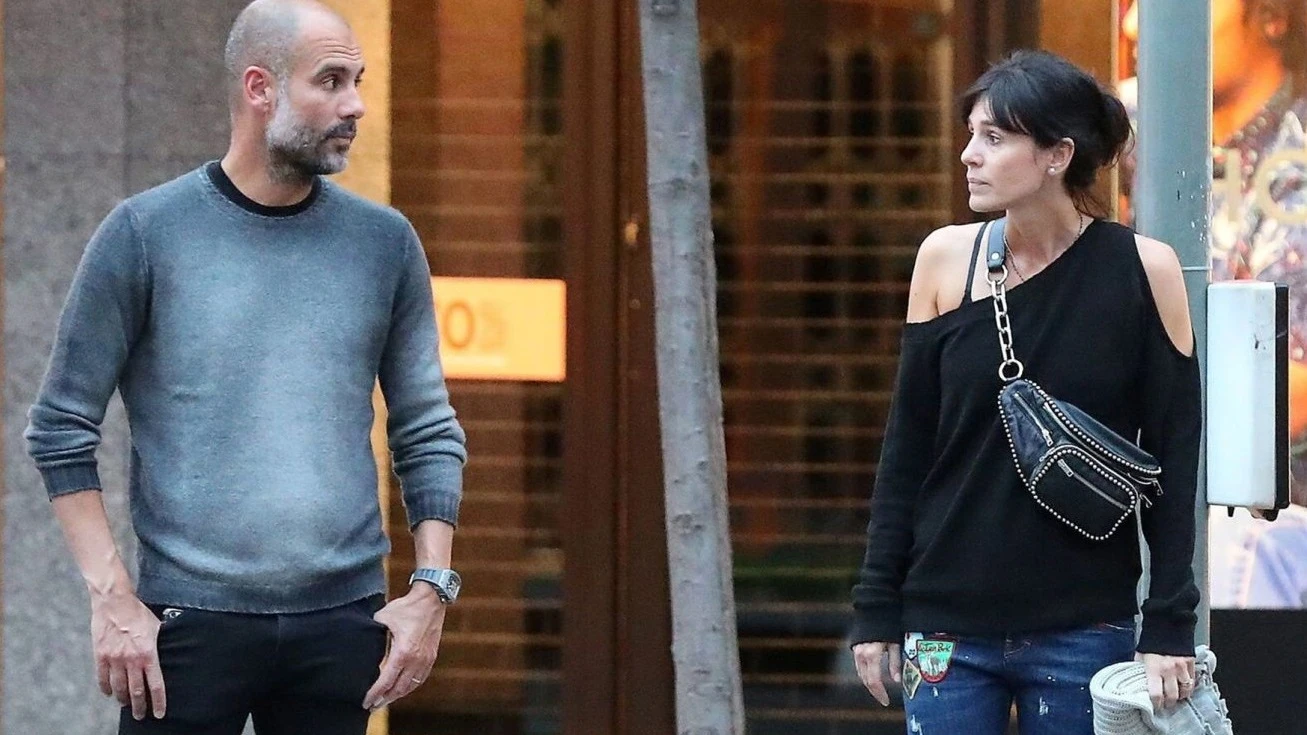 Kocha Pep Guardiola na mkewe Cristina Serra