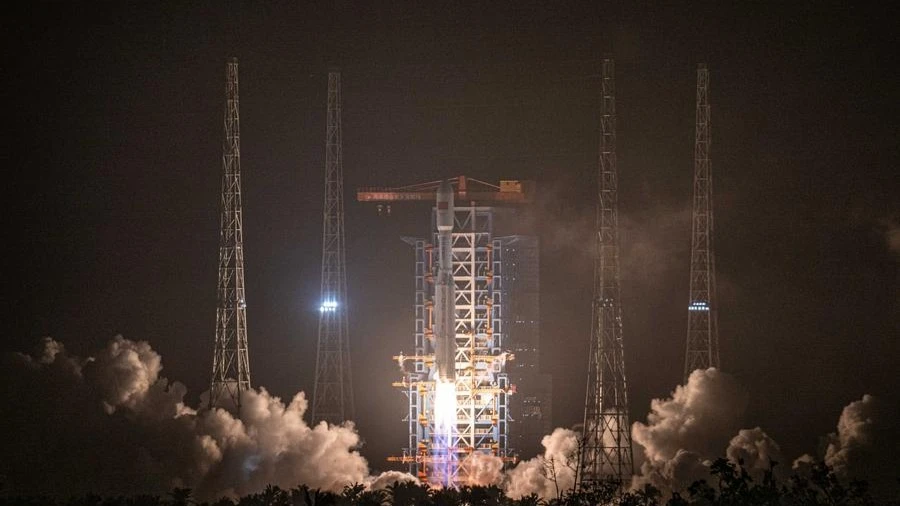 China's first commercial spaceport debuts new launch pad to meet soaring demand.